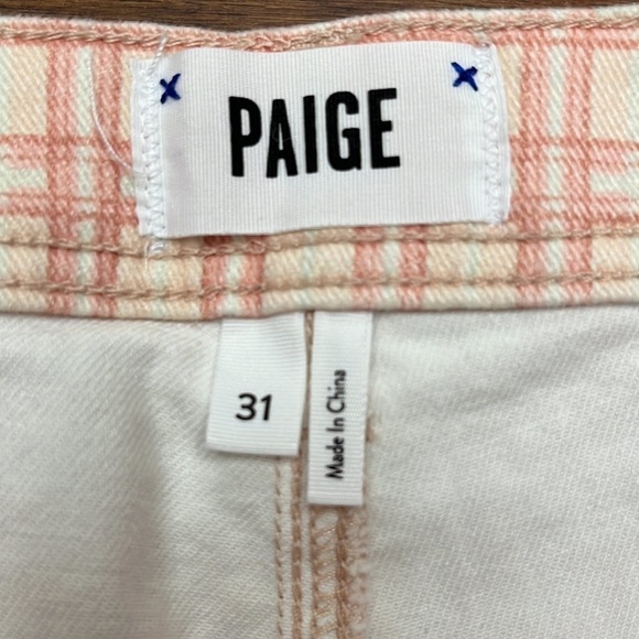 Paige Colette crop flare plaid jeans - Picture 5 of 8
